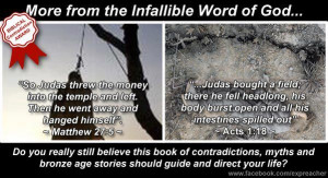Bible Contradictions - http://dailyatheistquote.com/atheist-quotes ...