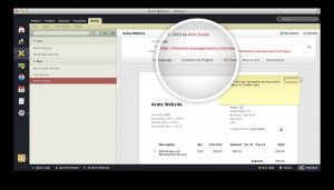 ... project. To start a project based on a Quote, click Convert to Project