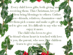 ... Gifts, Both Giving And Receiving Them. This Christmas - Joy Quotes