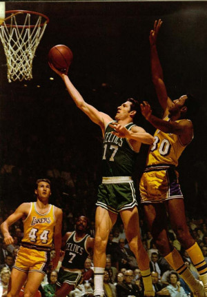 John Havlicek Boston Celtics BG Jerry West Picture