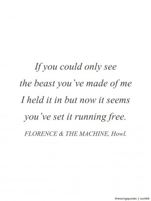 Florence & The Machine, Howl.LISTEN TO AUDIO.About the song: Florence ...