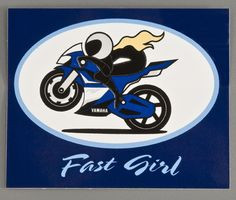... Corporation, USA - Stickers & Patches 'Fast Girl' Sportbike Decal More