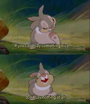Disney's Bambi quote 