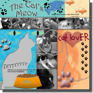 cat lovers digital scrapbook kit i am a cat owner and couldn t agree ...