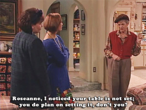 tv television 90s comedy family holiday thanksgiving 1990s roseanne ...