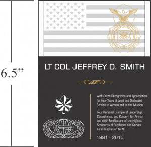 Thank You For Your Service Plaque