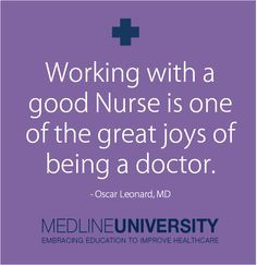 ... is one of the great joys of being a doctor. #Nursing #Nurses #MedlineU