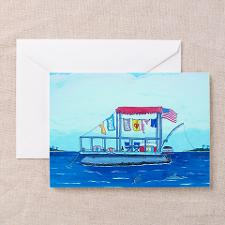 Pontoon Boat Greeting Cards