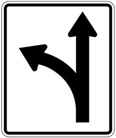 Left Turn Arrow Sign