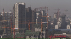 HD Construction Crane / City View / China – Stock Video # 589-132 ...