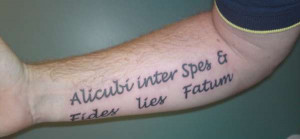 Latin Quote tattoo