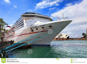 Spirit, of Carnival Cruise Lines, a British American owned cruise ...