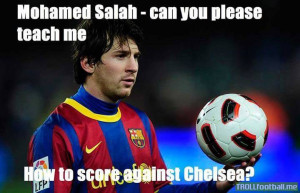 Messi wants to learn from Salah :V