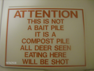 funny hunting signs