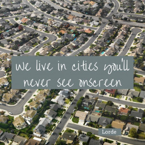 Lorde Lyrics - TEAM - via Reid Rosefelt