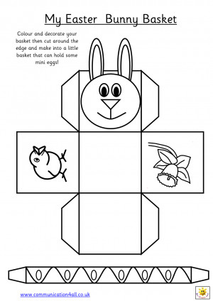 Related Pictures make easter bunny baskets easter egg colouring