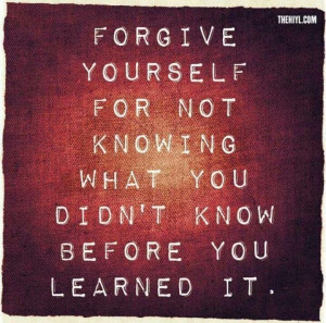 Forgive self
