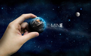 3D, Outer space, world, hands, Mine