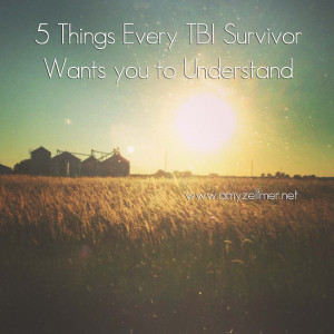 ... educate others and bring awareness to traumatic brain injuries (TBI