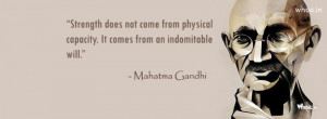 Mahatmagandhi Leadership Quote Fb Cover#2