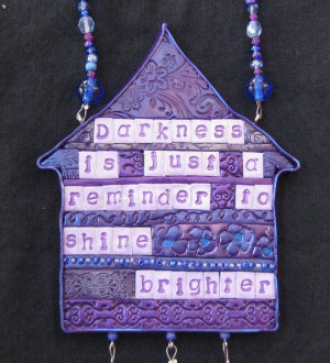 Polymer Clay Mosaic Door Hanger Decoration by raecrowstudio, $33.00