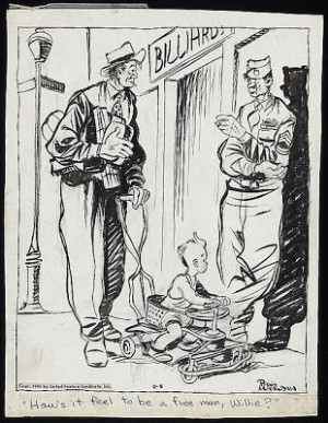 Cartoons by Bill Mauldin from the Library of Congress
