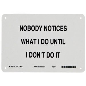 Black On White Color Funny Sign BUY NOW