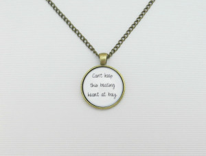 Sam smith leave your lover inspired lyrical quote pendant necklace ...