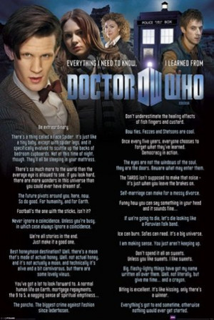 Everything I know I Learned From The Doctor - Doctor Who