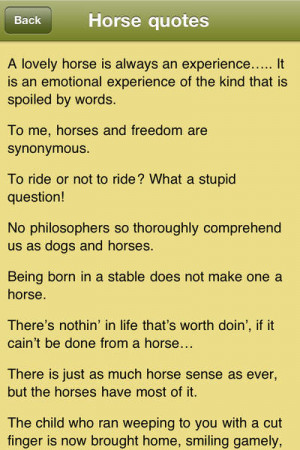 Horse Quotes - Horsemanship Sayings for Equestrians - iPhone Mobile ...