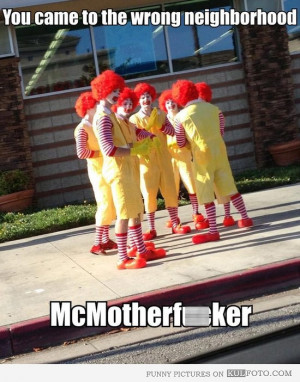 Ronald McDonald gang