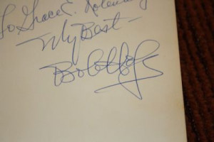 Bob Hope signed book, I Owe Russia $1200.