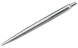 The Parker Jotter ball pen has quality, durable stainless steel parts ...