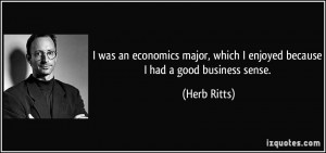 which I enjoyed because I had a good business sense Herb Ritts