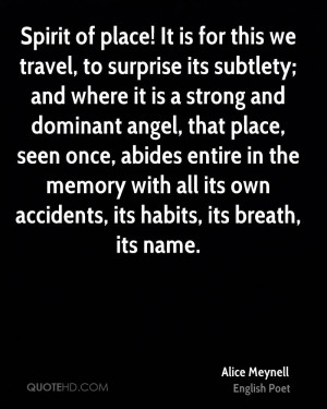 Alice Meynell Travel Quotes