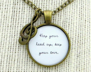 The Lumineers - Stubborn Love Inspi red Lyrical Quote Pendant Necklace ...