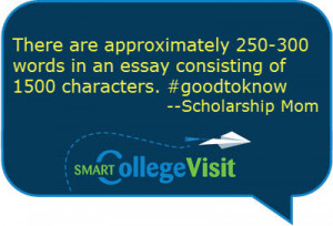 scholarship essay tip quote box - note the scholarship essay word ...