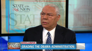 Colin Powell grades the president