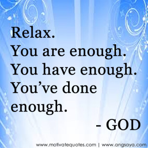 Relax.fw God message Quotes