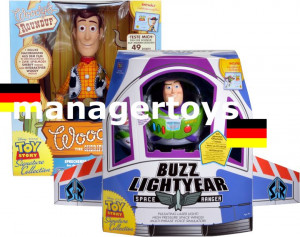 Details about Toy Story Buzz Lightyear & Sheriff Woody German ...