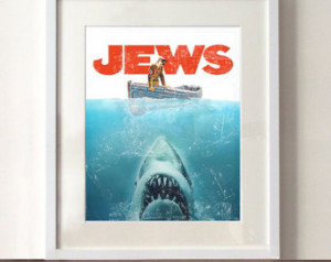 Jaws 'Jews' Hitler Spoof Li mited Edition Art Print ...