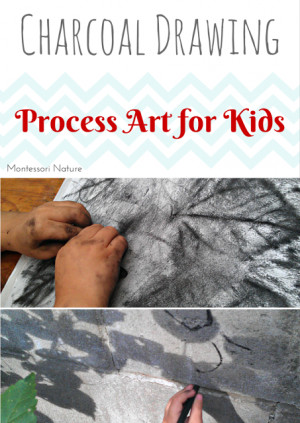 CHARCOAL DRAWING - PROCESS ART FOR KIDS || Day 6