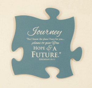 large puzzle pieces for wall art | Journey, Jeremiah 29:11 - Puzzle ...