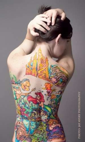 Intense Little Mermaid tattoo! So crazy that someone did this, but I ...