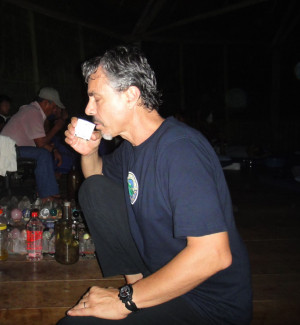 Chris Kilham Drinks Ayahuasca at Blue Morpho, Peruvian Amazon. Photo ...