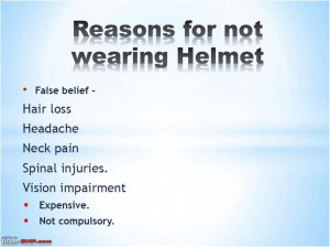 Team-BHP - Pictorial : Why you should wear a HELMET