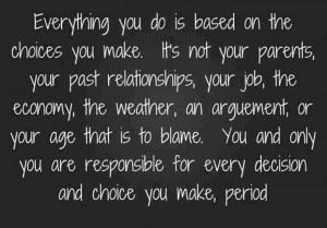 take responsibility for your actions