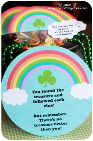 St. Patrick’s Day Lucky Treasure Hunt, Treat Toppers & Free ...