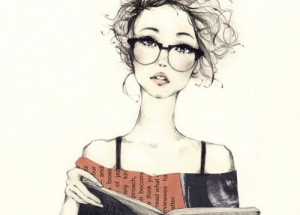 art, book, desenha ai, drawing, girl, glasses, love
