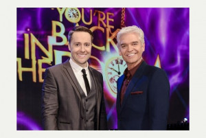 Keith Barry with show host Phillip Schofield Picture ITV